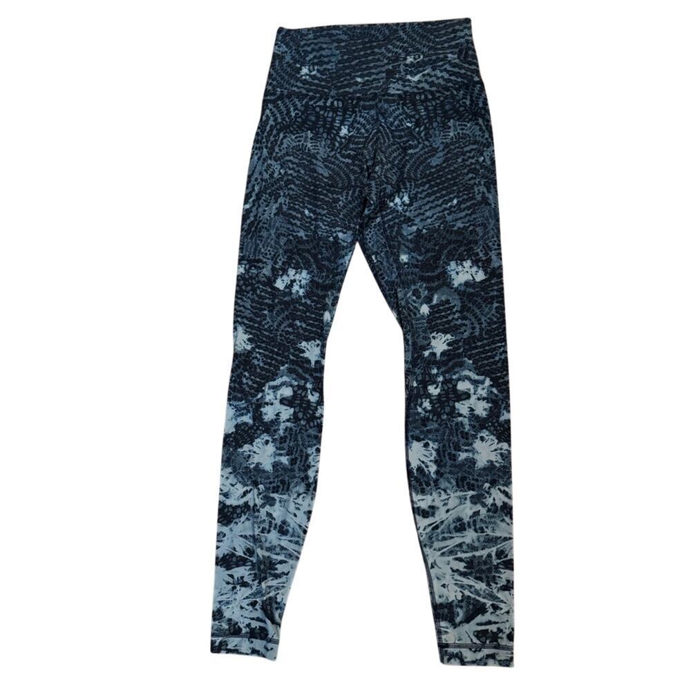 Lululemon Align Pant 28” Engineered Indigo Lace Starlight Blue Size 6
